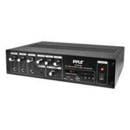DESCRIPTION: (1) HOME AUDIO POWER AMPLIFIER BRAND/MODEL: PYLE #PT510 INFORMATION: BLACK RETAIL$: $75.99 EA QTY: 1