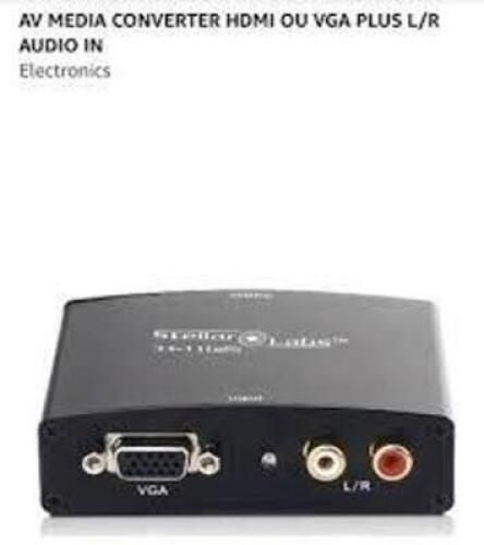 DESCRIPTION: (4) VIDEO CONVERTER: ANALOG AUDIO TO HDMI BRAND/MODEL: STELLAR LABS #33 11625 RETAIL$: $56.00 EA QTY: 4