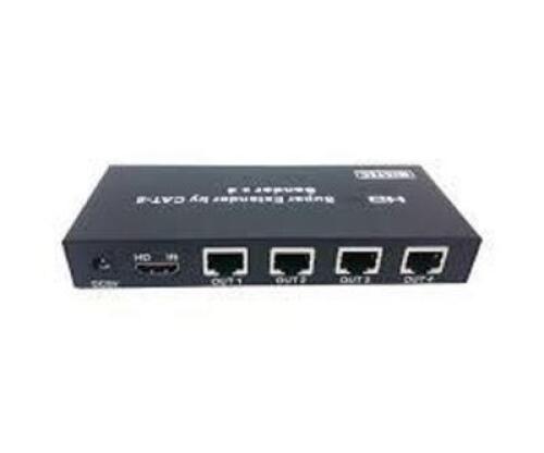 DESCRIPTION: (1) HDMI SPLITTER AMPLIFIER BRAND/MODEL: MCM CUSTOM AUDIO INFORMATION: CAT5 X 1, 4 PORTS RETAIL$: $259.99 EA QTY: 1