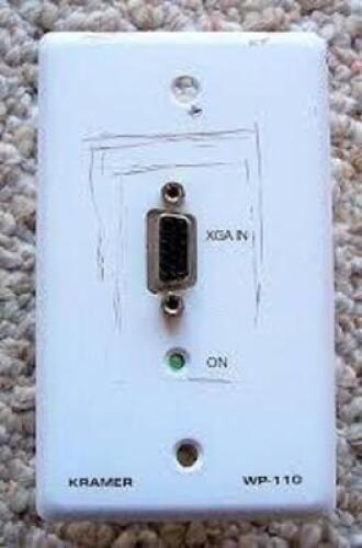 DESCRIPTION: (1) VGA TO CAT5E WALL PLATE BRAND/MODEL: MCM CUSTOM AUDIO #50 10265 INFORMATION: WHITE, PC SIDE RETAIL$: $35.00 EA QTY: 1