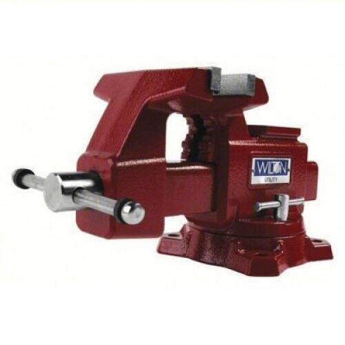 DESCRIPTION: (1) UTILITY BENCH VISE BRAND/MODEL: WILTON #28819 INFORMATION: STD DUTY, COVERED, 5 1/2 IN JAW FACE WD, 5 IN MAX JAW OPENING, SERRATED SI