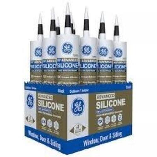 DESCRIPTION: (12) BOTTLES OF ADVANCED SILICONE BRAND/MODEL: GE INFORMATION: BLACK, INDOOR / OUTDOOR, WATERPROOF SIZE: 10.1 FL OZ RETAIL$: $10.12 PER B