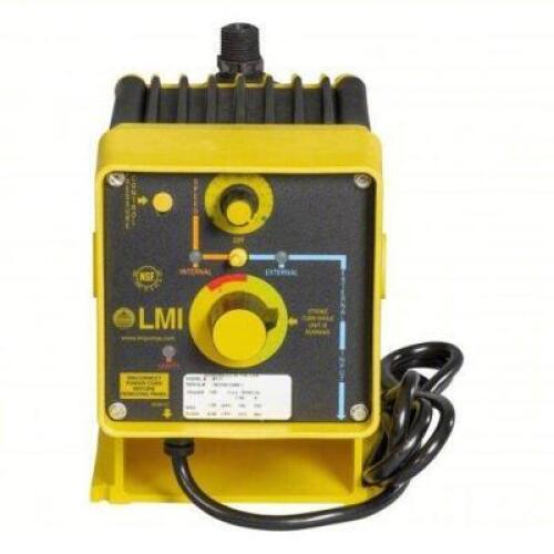 DESCRIPTION: (1) ELECTRONIC CHEMICAL METERING PUMP BRAND/MODEL: LMI PUMPS #878L55 INFORMATION: B711 398NI, SOLENOID, THERMOPLASTIC, 1000:1, 120V AC RE