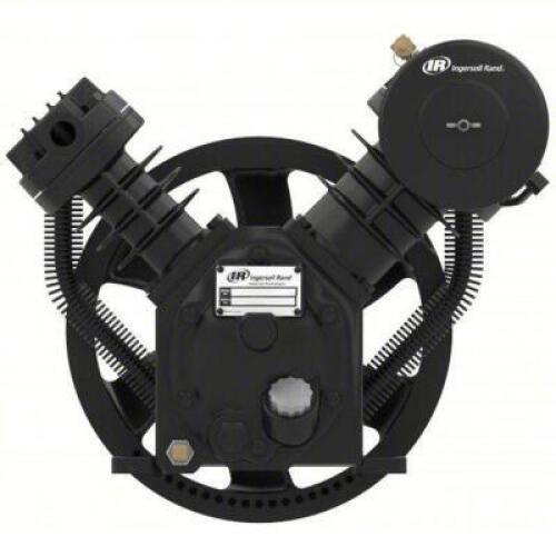 DESCRIPTION: (1) AIR COMPRESSOR PUMP BRAND/MODEL: INGERSOLL RAND #4KR37 INFORMATION: BLACK, SPLASH LUBRICATED, 2 STAGE, 5 HP, 14.0 CFM @ 175 PSI, 2340