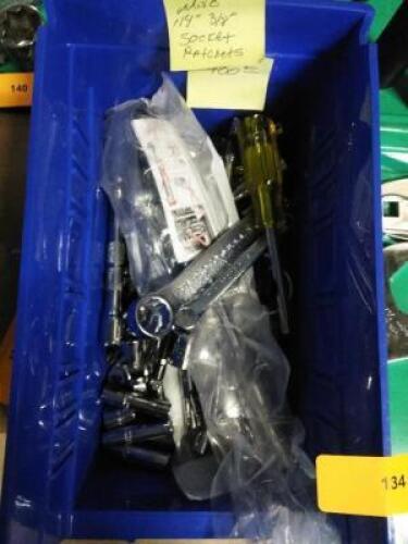 DESCRIPTION: (1) BOX OF MISC SOCKET PATCHES INFORMATION: MUST COME INSPECT, BOX NOT INCLUDED SIZE: 1/4" AND 3/8" RETAIL$: $400.00 EA QTY: 1
