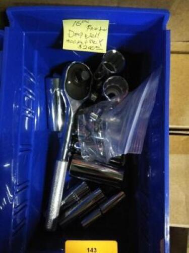 DESCRIPTION: (1) DEEP WELL SOCKET SET BRAND/MODEL: PROTO INFORMATION: DEEP WELL, 16 PIECE RETAIL$: $200.00 EA QTY: 1