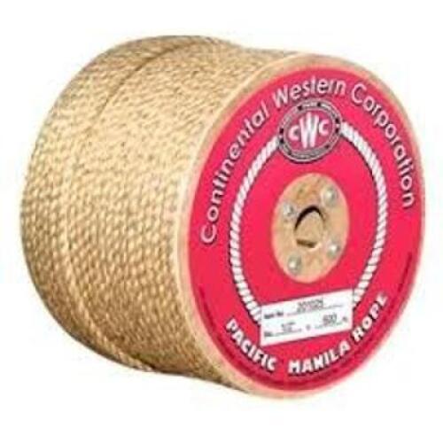 DESCRIPTION: (2) PACIFIC MANILA ROPE BRAND/MODEL: CONTINENTAL WESTERN CORPORATION SIZE: 1/4" X 600' RETAIL$: $575.00 EA QTY: 2