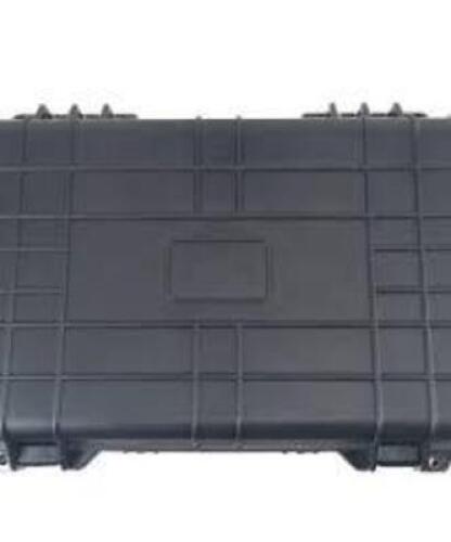 DESCRIPTION: (1) WEATHERPROOF STORAGE BOX BRAND/MODEL: MCM CUSTOM AUDIO #117 500 INFORMATION: BLACK, LOCKING, LATCHES RETAIL$: $52.00 EA QTY: 1