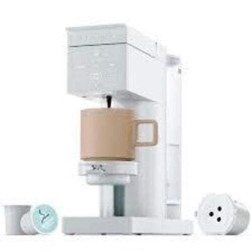 DESCRIPTION: (1) CAFFEINATOR COFFEE MACHINE BRAND/MODEL: CHEFMAN INFORMATION: WHITE, PODS OR GROUNDS RETAIL$: $179.99 EA QTY: 1