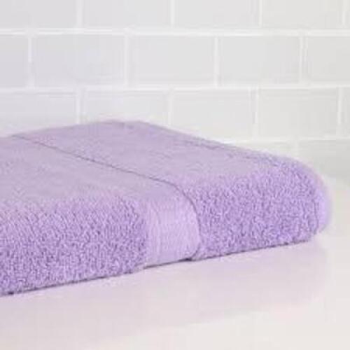 DESCRIPTION: (2) BATH TOWELS BRAND/MODEL: MAINSTAYS INFORMATION: PURPLE, BASIC SIZE: 27" X 52" RETAIL$: $12.79 EA QTY: 2