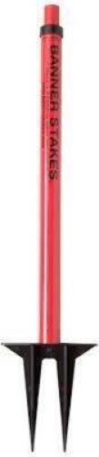 DESCRIPTION: (1) BOX OF (5) PLASTIC STAKES BRAND/MODEL: BANNER STAKES INFORMATION: RED RETAIL$: $659.00 EA QTY: 1