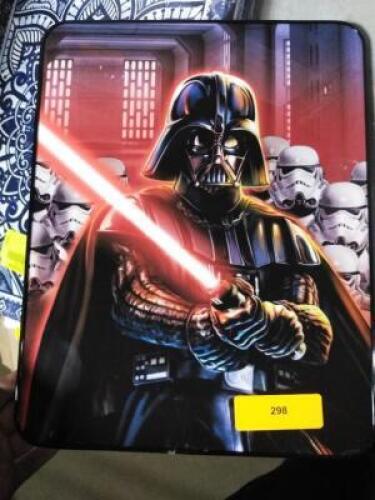 DESCRIPTION: (1) WALL ART BRAND/MODEL: STAR WARS INFORMATION: METAL FRAME, DARTH VADER RETAIL$: $15.00 EA QTY: 1