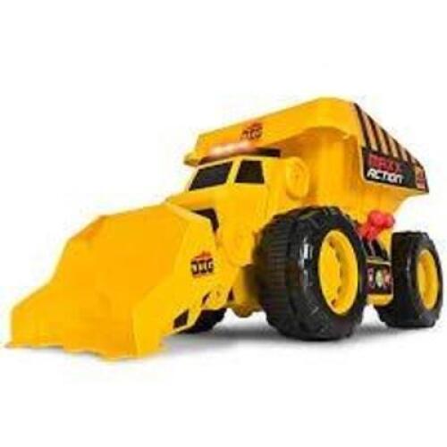 DESCRIPTION: (1) DIG RIG BRAND/MODEL: MAXX ACTION INFORMATION: YELLOW, 2 IN 1, DUMP TRUCK RETAIL$: $44.99 EA QTY: 1