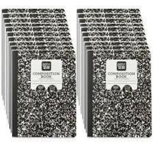 DESCRIPTION: (1) BOX OF (20) COMPOSITION NOTEBOOKS BRAND/MODEL: PEN COMPOSITION INFORMATION: 80 SHEETS PER NOTEBOOK, COLLEGE RULED RETAIL$: $4.09 EA Q