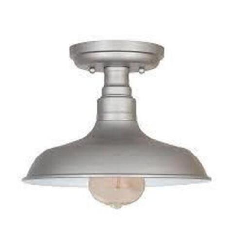 DESCRIPTION: (1) CEILING LIGHT BRAND/MODEL: DESIGN HOUSE #519876 INFORMATION: GALVANIZED FINISH RETAIL$: $135.15 EA QTY: 1