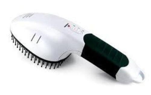 DESCRIPTION: (1) ULTRASONIC FLEA REPELLER PET BRUSH BRAND/MODEL: IONIC RETAIL$: $12.99 EA QTY: 1