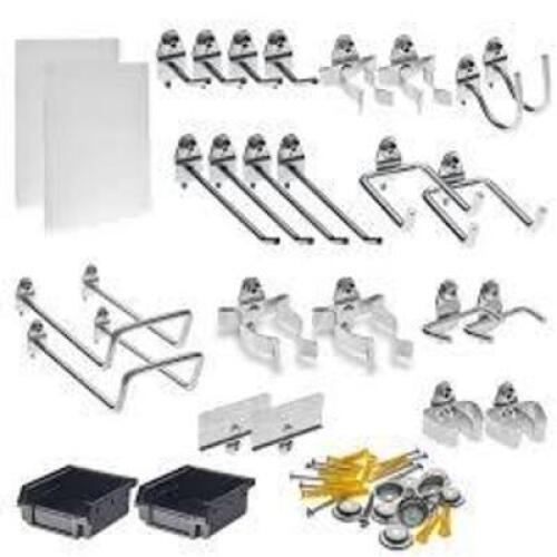 DESCRIPTION: (1) DURAHOOK WALL ORGANIZER BRAND/MODEL: TRITON #990-S INFORMATION: ROUND, 1/8 IN PEG HOLE SIZE, WHITE SIZE: 22 IN X 18 IN X 9/16 IN RETA