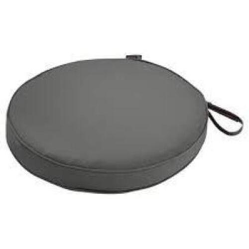 DESCRIPTION: (2) SEAT CUSHION INFORMATION: GRAY, ROUND RETAIL$: $14.99 EA QTY: 2
