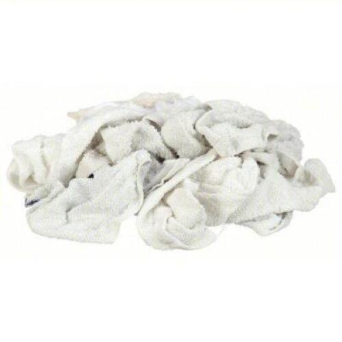 DESCRIPTION: (1) BOX OF CLOTH RAG BRAND/MODEL: PRODUCT NUMBER #3U588 INFORMATION: WHITE, RECLAIMED, TERRY CLOTH SIZE: 25 LB BOX RETAIL$: $141.88 EA QT