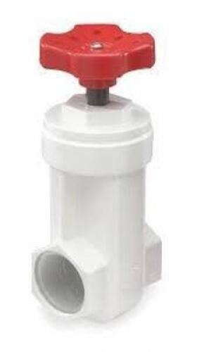 DESCRIPTION: (4) GATE VALVE BRAND/MODEL: NDS #4EMG8 INFORMATION: HAND WHEEL, PVC, NON-RISING SIZE: 1/2" RETAIL$: $7.95 EA QTY: 4