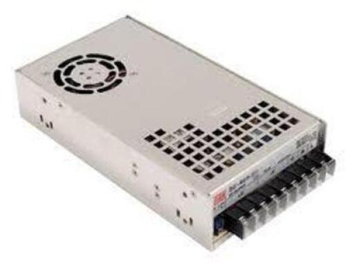 DESCRIPTION: (1) SWITCHING POWER SUPPLY BRAND/MODEL: MEANWELL #SE-450-48 INFORMATION: 100-120 V AC RETAIL$: $132.49 EA QTY: 1