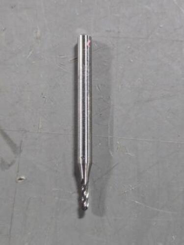 DESCRIPTION: (1) SOLID CARBIDE BALL END MILL BRAND/MODEL: HERTEL 88247036 SIZE: 1/16" X 3/16" X 1/8" QTY: 1