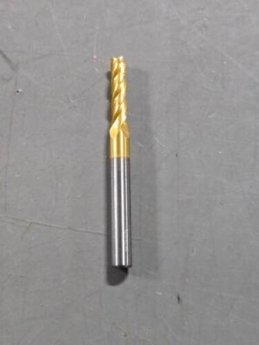 DESCRIPTION: (1) SOLID CARBIDE SQ END MILL BRAND/MODEL: HERTEL TCE15200M SIZE: 5/32" X 9/16"X 3/16' QTY: 1