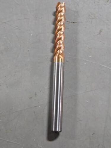 DESCRIPTION: (4) SOLID CARBIDE SQ END MILL BRAND/MODEL: ACCUPRO 07771512 SIZE: 1/4" X1-1/4" X 1/4" RETAIL$: 97.75 QTY: 4