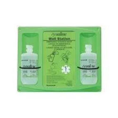 DESCRIPTION: (1) WALL MOUNTED EYEWASH STATION BRAND/MODEL: HONEYWELL EYESALINE SIZE: 2- 32oz RETAIL$: 77.49 QTY: 1