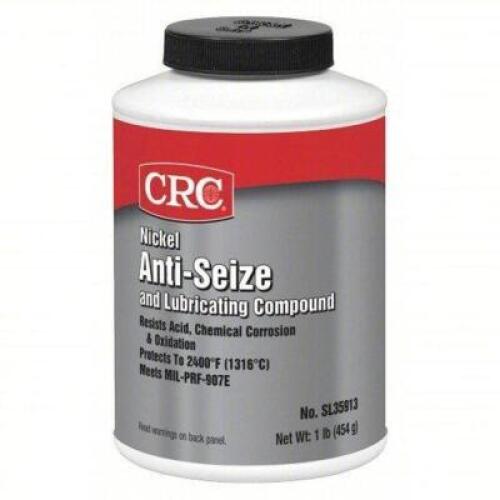 DESCRIPTION: (4) NICKLE ANTI-SEIZE BRAND/MODEL: CRC SL35913 INFORMATION: -95 TO 2600 DEG F SIZE: 16oZ RETAIL$: 301 QTY: 4