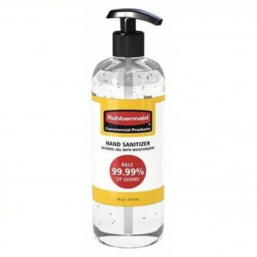 DESCRIPTION: (6) ALCOHOL GEL HAND SANITIZER BRAND/MODEL: RUBBERMAID #56LL54 SIZE: 16 OZ RETAIL$: 72.4 QTY: 6