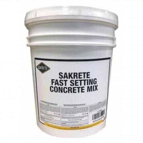 DESCRIPTION: (1) FAST SETTING CONCRETE MIX BRAND/MODEL: SAKRETE 120019 INFORMATION: 50LB SIZE: 5 GAL RETAIL$: 47.08 QTY: 1