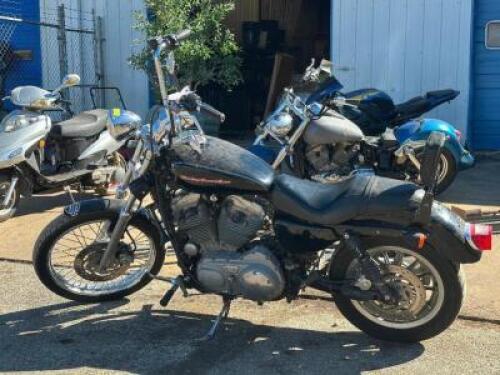 2006 Harley-Davidson XL883C Motorcycle, VIN # 1HD4CJM166K412484