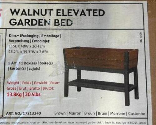 WALNUT ELEVATED GARDEN BED