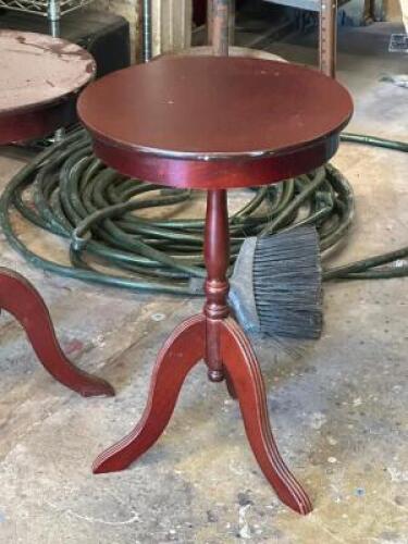 (2) - SMALL MATCHING END TABLES