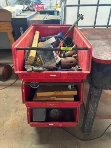 (3) - STACKABLE ORGANIZER WITH CONTENTS