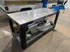 WC FAB 72" X 32" STAINLESS FABRICATION TABLE W/ BAILEIGH 8" MOUNTED VICE.