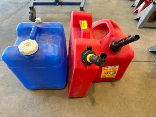 (3) ASSORTED PLASTIC GAS CANS