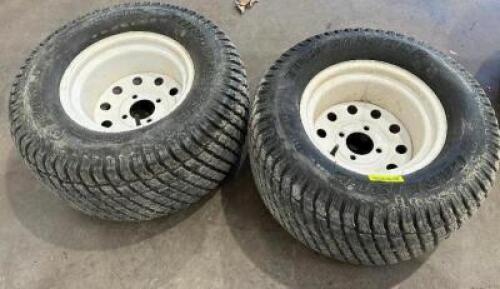 (2) 24 X 12.00 12 NHS TURF TIRES W/ RIMS