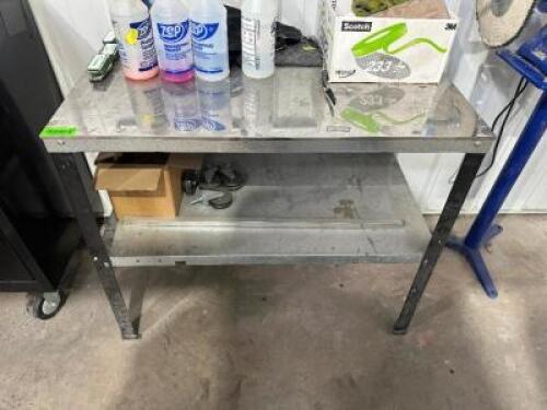 48" X 30" STAINLESS FABRICATION TABLE