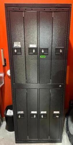 EIGHT GROUP METAL LOCKER SYSTEM ( CLEAN )
