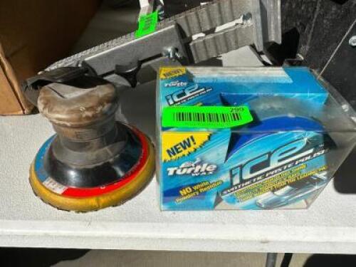 PNEUMATIC ORBITAL SANDER W/ CAN OF WAX