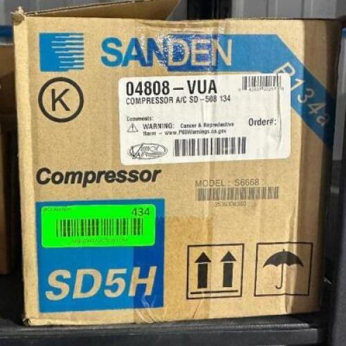 SANDEN 04808 COMPRESSOR AC/ DF 508 134