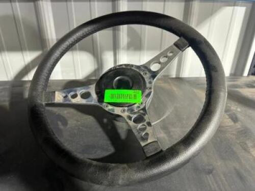 THREE SPOKE RACING STEERING WHEEL