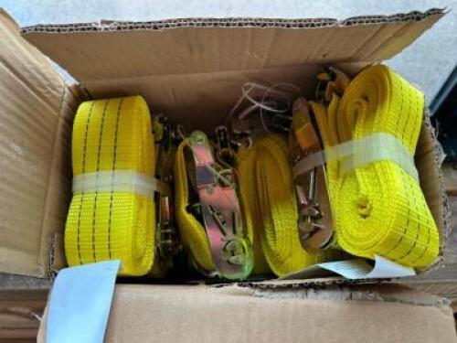 (4) HEAVY DUTY YELLOW STRAPS