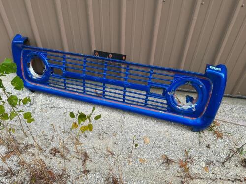 1966 1977 BRONCO GRILL / RADIATOR COVER. ( BLUE )