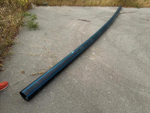 27' SECTION OF 8" HEAVY DUTY PLASTIC WATER / SEWER PIPE.
