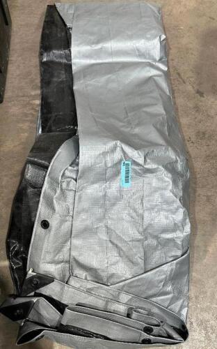 GREY TARP APPROX 10' X 10'