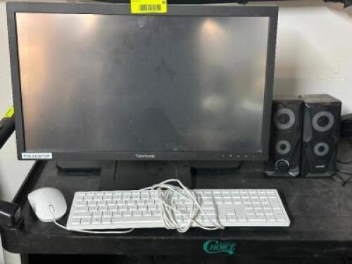 MONITOR, SPEAKERS, MOUSE AND KEYBOARD SET