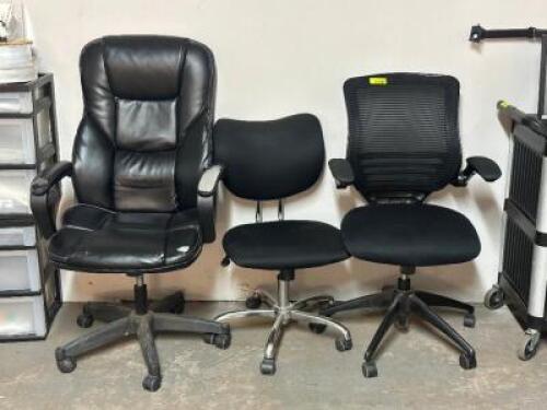 (3) - ROLLING OFFICE CHAIRS